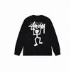 Sudadera Unisex con Estampado Stusy de Algodón Puro con Cuello Redondo - Estilo Moderno, Holgado y Casual