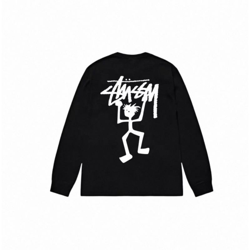 Sudadera Unisex con Estampado Stusy de Algodón Puro con Cuello Redondo - Estilo Moderno, Holgado y Casual