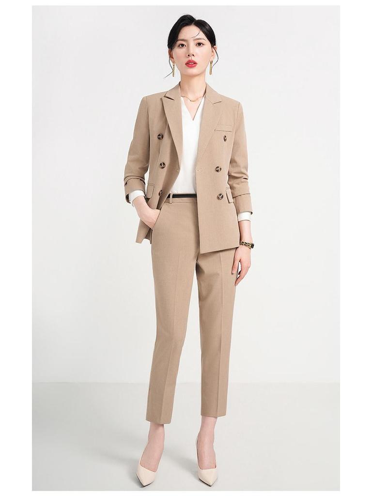 Elegant Women's Professional Spring/Autumn Suit for Work and Interviews