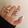 925 Sterling Silver Trend Arched Wide Ring For Female Geometry Punk Design Jewelry Asymmetric Gift Dropshipping
