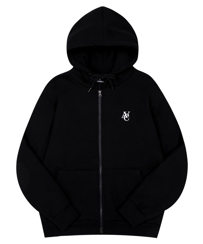 Another Archive Overlap 2-Way Zip-Up Hoodie_Gray