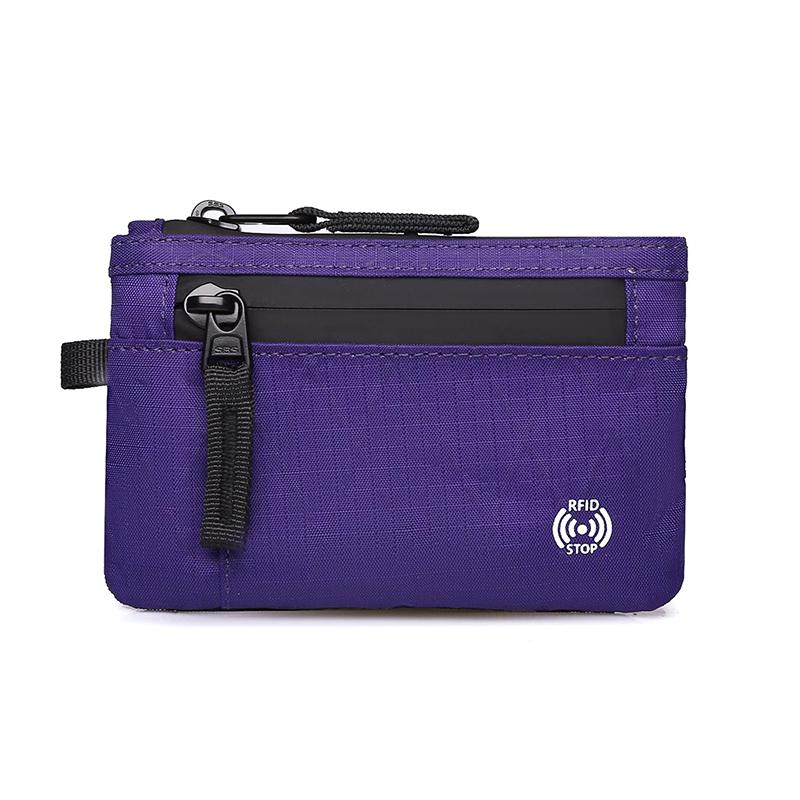 Rfid Credit Card Holder Men'S Short Wallet Zipper Coin Bag X-Pac Mini Travel Wallet Male Tactical Purse Coin Purse