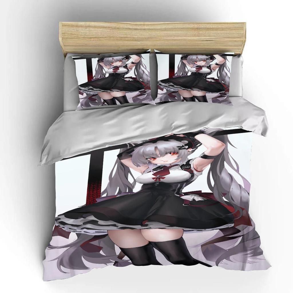 Japanese 3D Anime Moe Double Bed Duvet Cover Bed European Bedding Sets Home Textiles Luxury Pillow Cases Bedroom Bedding Sets