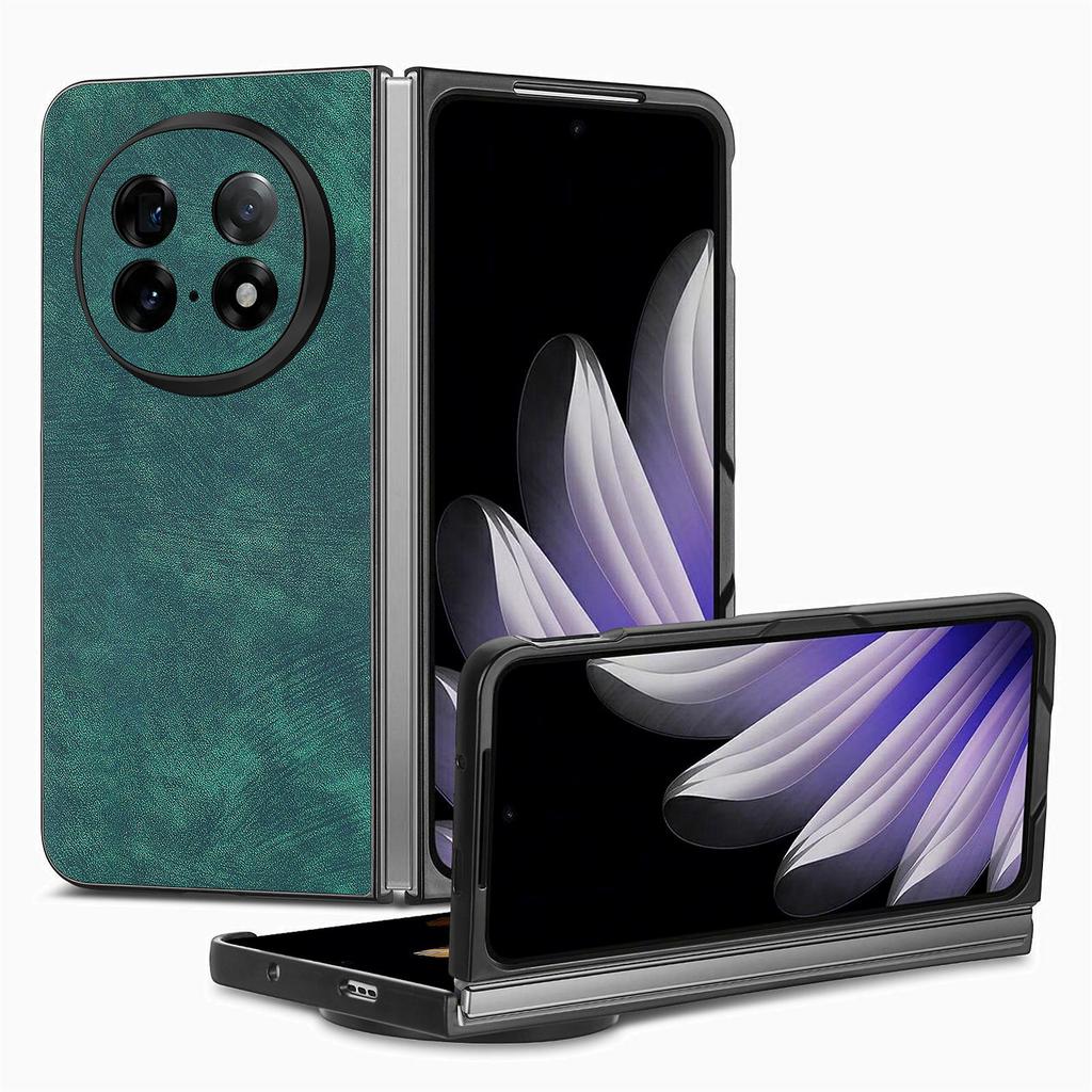 For Oppo Find N5 5G Case Shockproof Slim Retro Leather Phone Back Cover