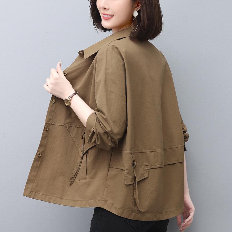 2024 Women's Chic Short Jacket: Stylish Spring/Autumn Fashion for Middle-Aged Moms