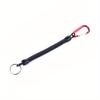 Fishing Lanyards 22cm Retractable Coiled Tether with Carabiner Boating Fishing Rope Retention Rope Fishing Tools Tackle
