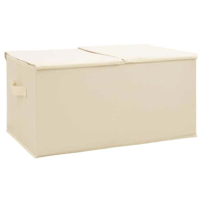 VidaXL Storage Boxes 2 Pcs Fabric 50x30x25 Cm Cream 332917