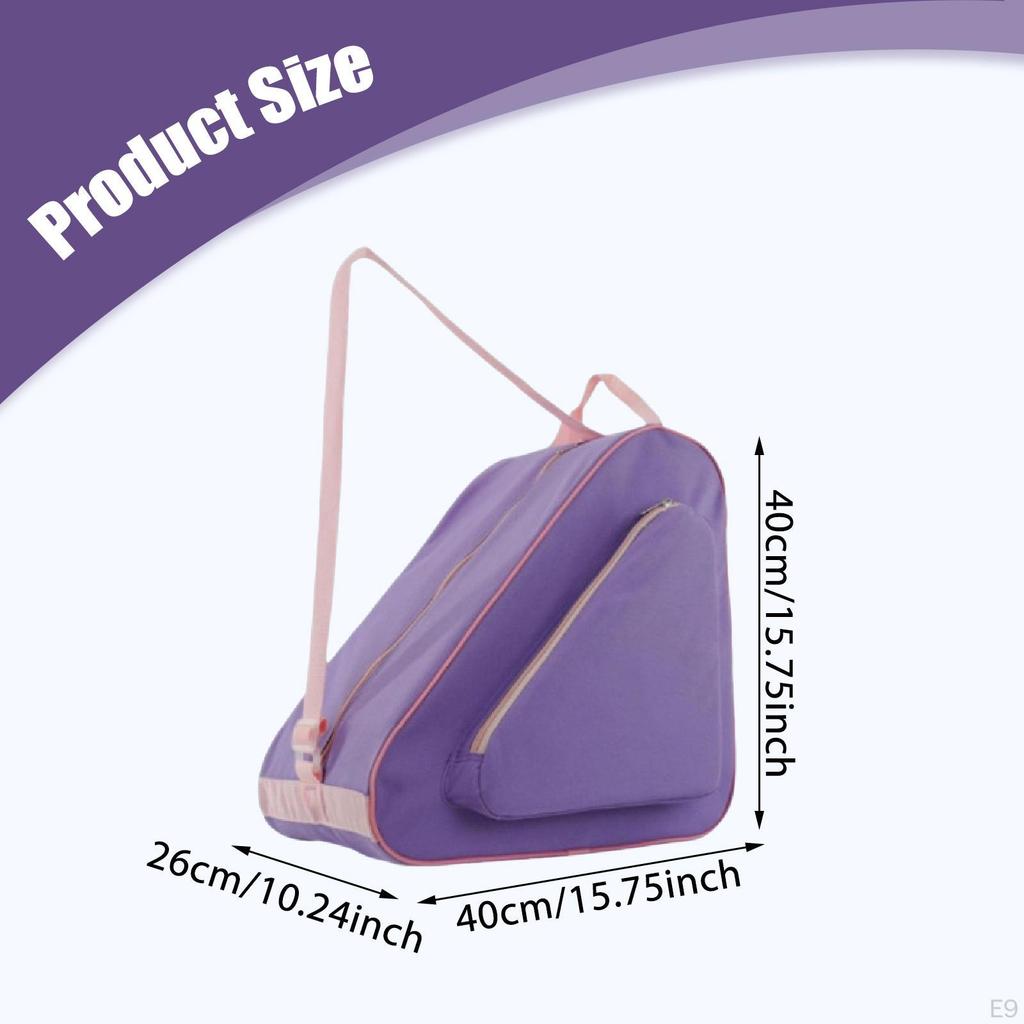 Rollschuhtasche Handtasche Damen Herren Kinder 40x40x26cm Verstellbarer Schultergurt Verschleißfest Figur