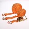 1 Sett 40 mm Bred 3-12 Meter Dobbel Krok Lastesikringsstropper Kraftige Skralle Laste stropper Lastebil Tilhenger Transport Surring