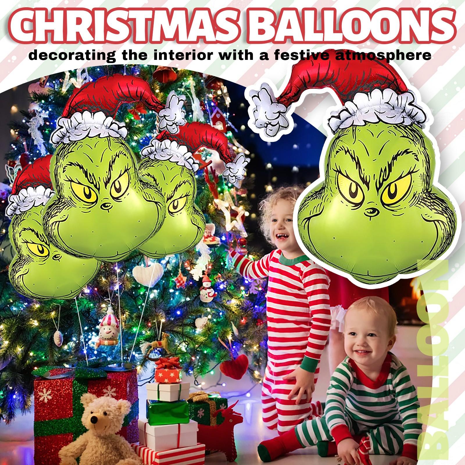 

Рождественские шары Grinchs Foil Mylar Merry Christmas Celebration Balloons