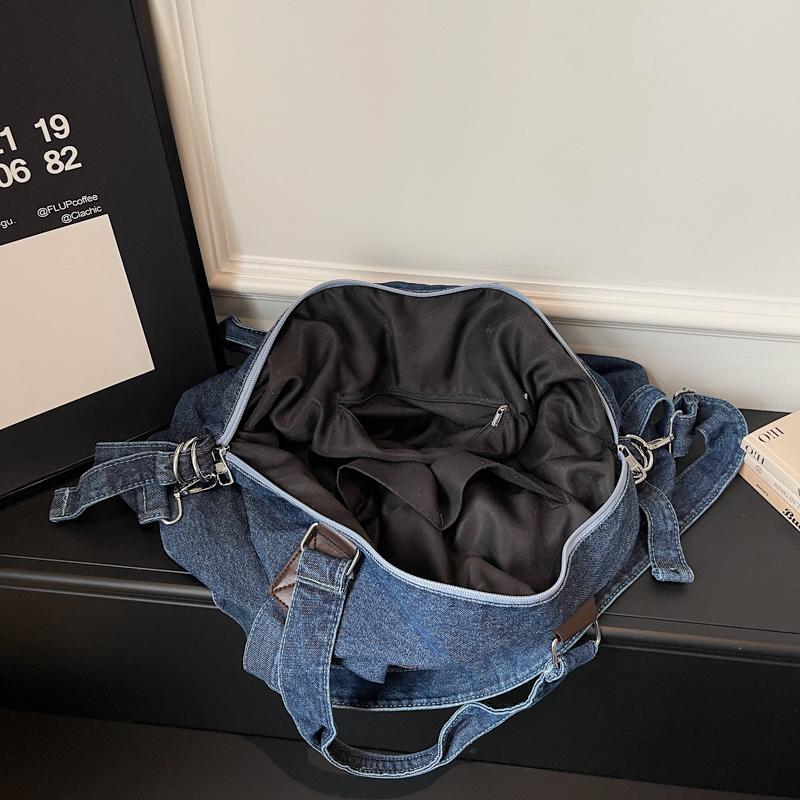 Denim Umhängetasche Damen Handtasche Große Kapazität Wasserabweisend Crossbody Tasche
