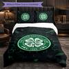 Celtic FC Themed Bedding 3Pcs Duvet Cover Set Decorative Bed Linen For Teen Room Home Decoration