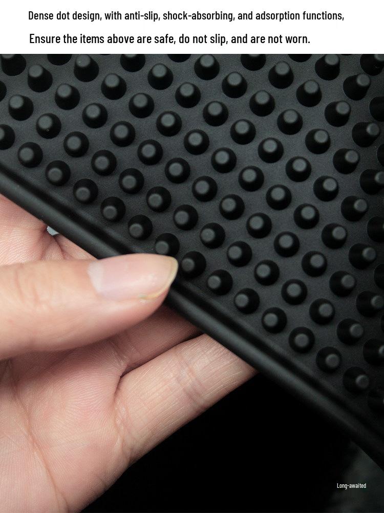 Barbershop Non-Slip Mat: Large Gel Mat for Hair Styling Tools - Scissors & Comb Display