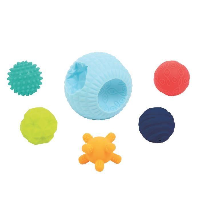Ludi - puzzle 3d multi balles pour bébé - 6 balles sensorielles - éveiller bébé et développer la motricité - à partir de 6 mois