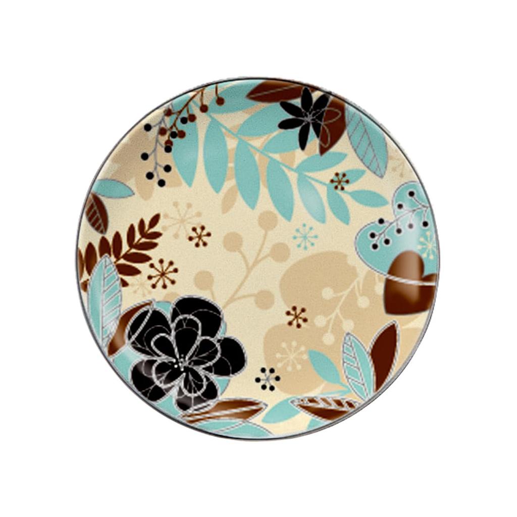 NARUMI Floral Paradise Gift Box Plate, 12cm, Beige, Cute, Colorful, Botanical, Included, 51069-1313P
