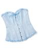 European & American Strapless Body Shaping Waist Cincher Tummy Control Fishbone Bra Top for Women
