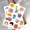8-Sheet Cartoon Back-to-School Reward Stickers for Phone Cases and Notebooks