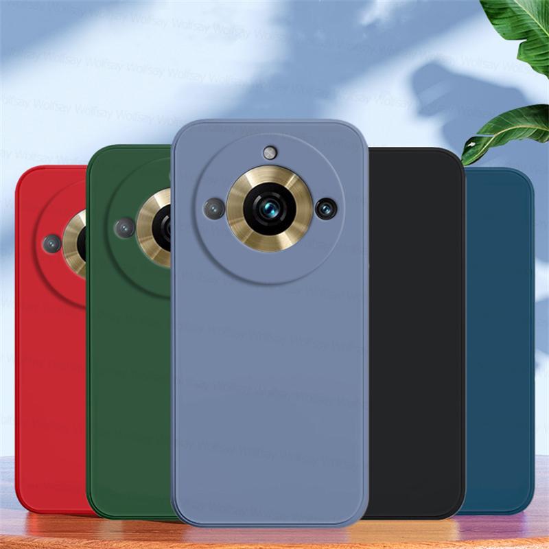 

Чехол для Realme 11 Pro Plus Realme11Pro 8 9 10 Pro Plus, противоударный оригинальный жидкий силикон, защитный чехол ярких цветов, матовый мягкий чехол из ТПУ