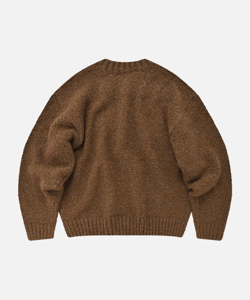 FRIZMWORKS Alpaca Boucle Knit _ Brown