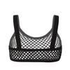 Women Sexy See Through Fishnet Bra Top Mesh See Through Unlined Bralette Cropped Tank Tops