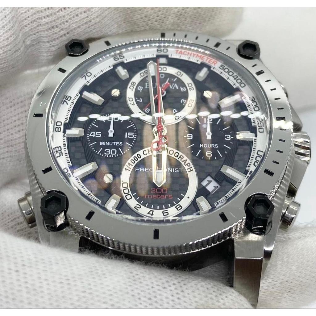 Used Good condition, working, battery replaced BULOVA Precisionist chronograph 98B172