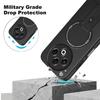 For TECNO Spark 30 4G Case Carbon Fiber Texture PC + TPU Phone Cover with Kickstand