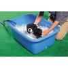 Sanko Plastic King Tub, Square, 78L, with Drain Plug, Blue
