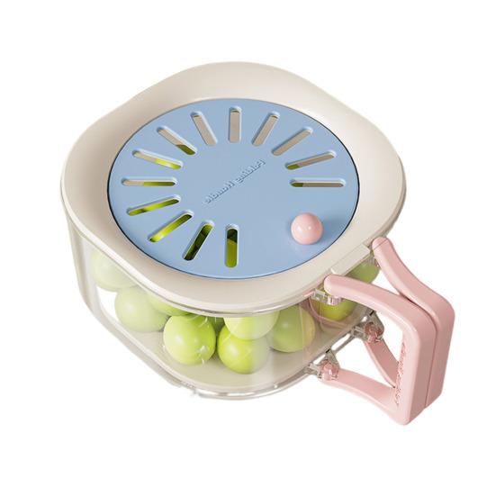 

Yousheng Drain Basket Foldable Handle 2-in-1 Wash Drain Design Kitchen Colander Strainer Storage Bowl Fruit Vegetable Washing Bowl небесно-голубой