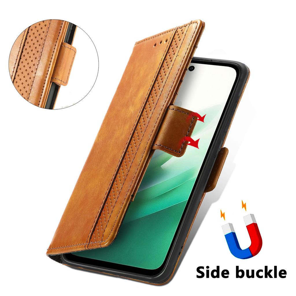 CASENEO For Xiaomi Redmi 15 5G (Global) (169mm) Phone Cases PU Leather Cover Stand with RFID Blocking Wallet