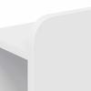 Headboard Cabinet with Storage High Gloss White Particleboard