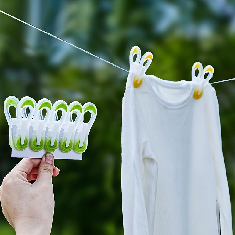 40pcs No Slip Laundry Clips with Strong Grip , Durable PP Plastic, Weather Resistant , Colorful Design for Home, Travel, Outdoor Use