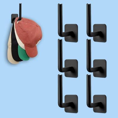 Baseball Caps Holder Strong Adhesive Hat Rack Bathroom Towel Holder No Drilling Caps Holder for Door, Bedroom, Closet