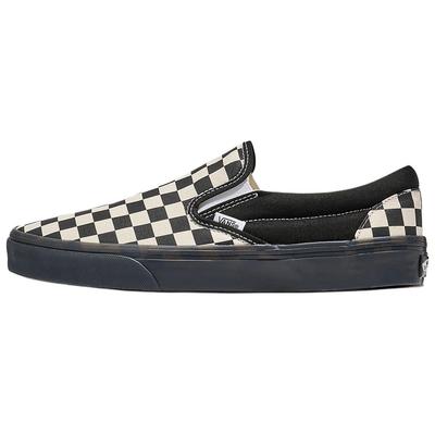 Unisex Classic Slip-On Checkerboard Black White Casual Sneakers VN000D5PYB2