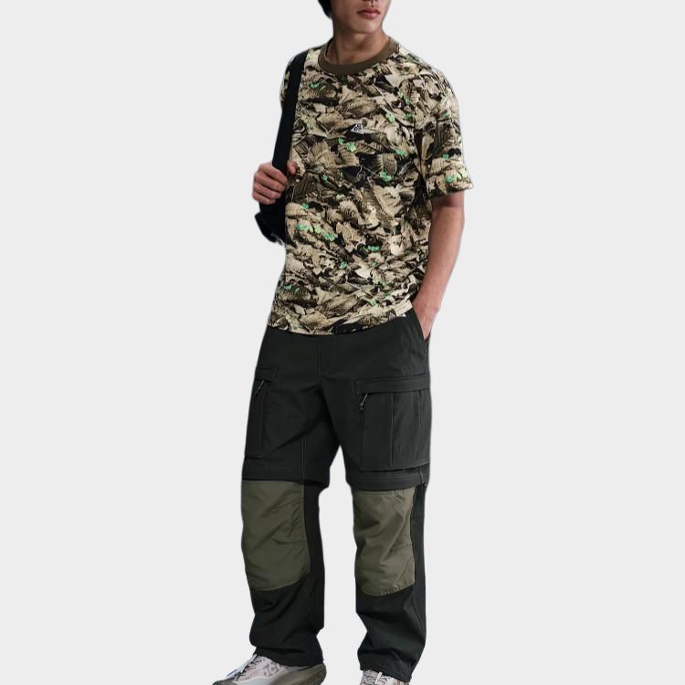 Nike ACG Series Moisture-Wicking Comfortable Printed Short Sleeve T-Shirt Men Tops Olive HJ0795-222