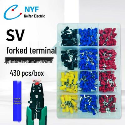 Pre-Insulated SV U-Shape Copper Fork & Y-Shape Crimp Wire Terminals