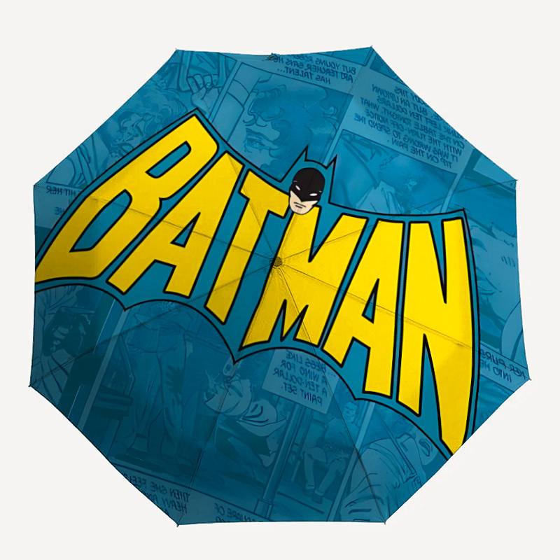 

1pc Batman Comics Automatic Folding Umbrella - Compact 8-Rib Design, Durable Plastic & Iron, Lightweight for Outdoor Daily Use21175