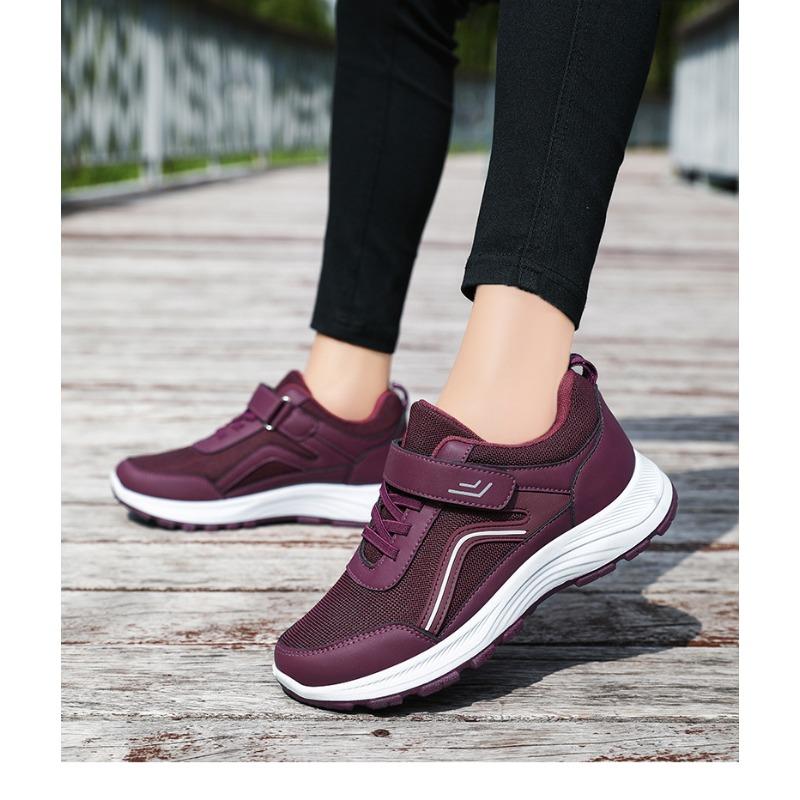 Damen Frühlings Komfortable Weichsohlige Sports Walking Schuhe, Klettverschluss Senioren Freizeit Schuhwerk, Unisex Stil.
