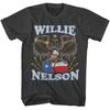 Willie Nelson Born For Trouble Charcoal Grey Shirt