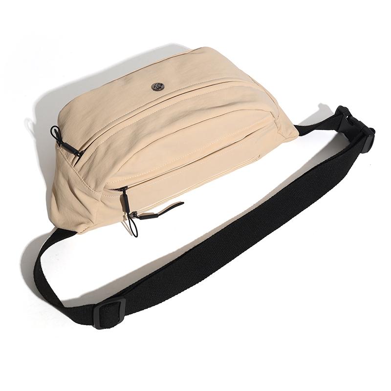 Cycling Chest Bag Solid Color Waist Bag Outdoor Large Capacity Crossbody Bag