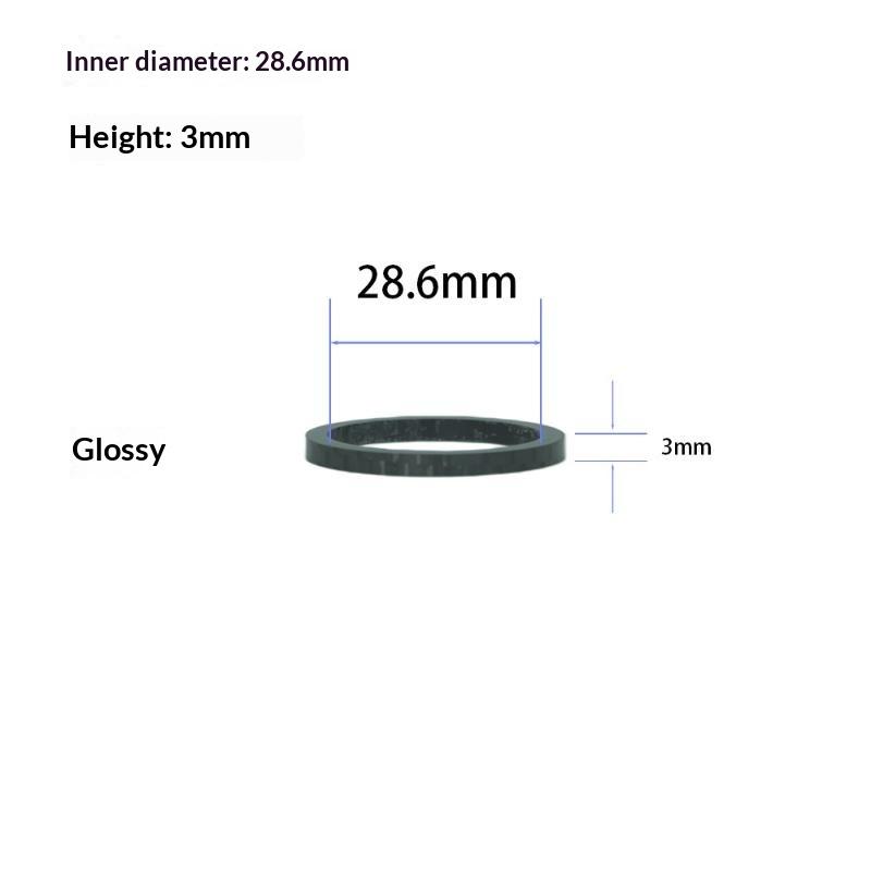 1Pc Bicycle Carbon Fiber Washer 1-1/8" Stem Washer Spacer 28.6Mm Mountain Bike Front Fork 1-150Mm Road Bike Accessories