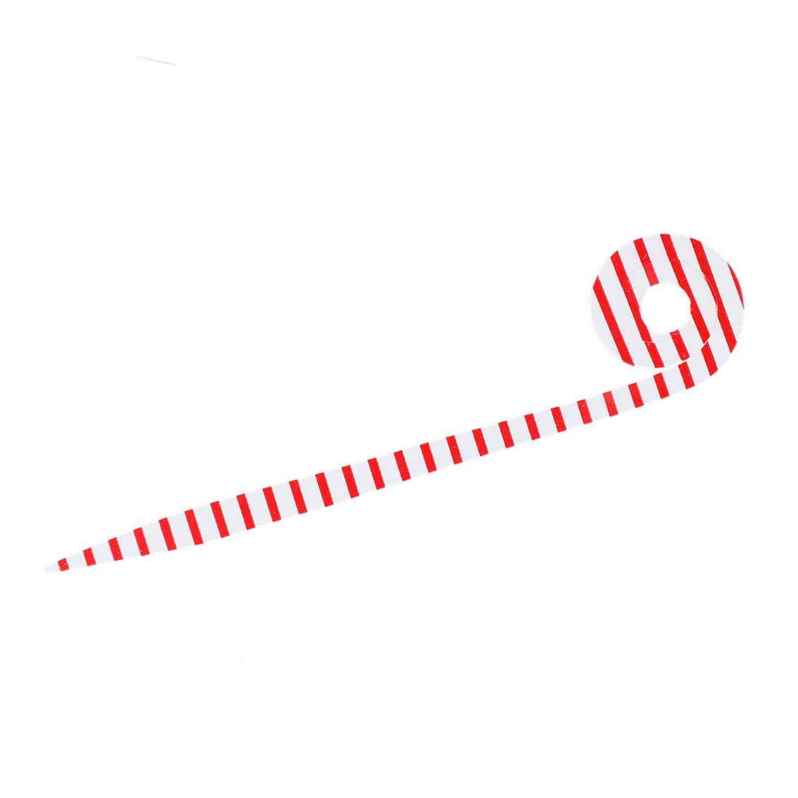 

DAIWA Reel Case Kouga Silicone Tie STC (Straight Curly) Keimura Zebra Red