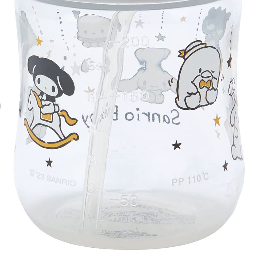 Sanrio Polypropylene Sanrio Characters Richel Straw Mug Star Gray 693481 (Sanrio Baby) (PP) (Sanrio Baby)