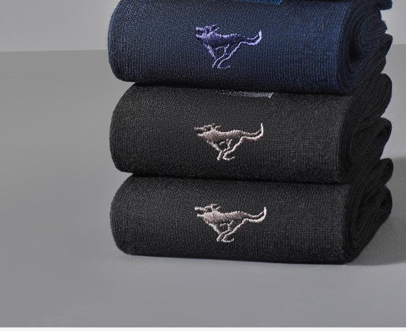 Septwolves Men's Pure Cotton Mid-Tube Socks - Breathable, Sweat-Absorbent Casual and Business Socks, Boxed Set