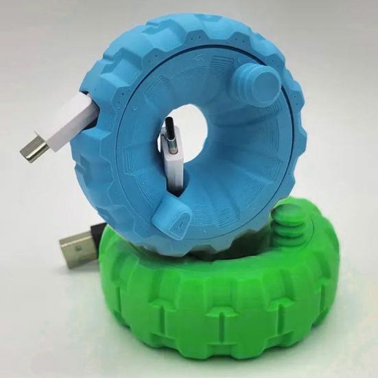 Halka Şeklinde Kablo Düzenleyici Kulaklık ve Şarj Kablosu Sarıcı Taşınabilir Kablo Yönetimi Ev Ofis Seyahat İçin