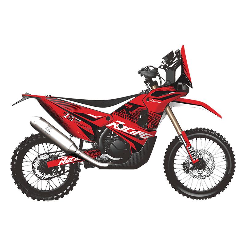 For KOVE 450 RALLY Motorcycle Pattern Fairing Electroplating Material Sticker Kit Accessories Colorful Decorative Stickers