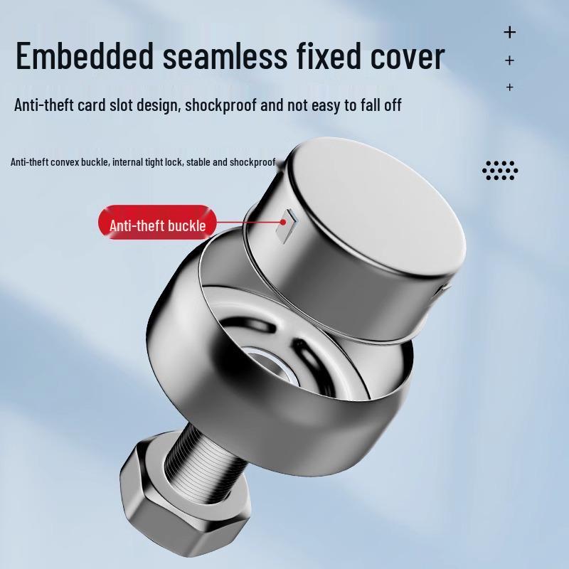 Stainless Steel Anti-Theft License Plate Screws with Seamless Cap Cover