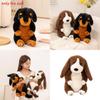 Cani Basset Hound e Rottweiler di Peluche con Imbottitura Morbida in Cotone PP per la Stanza dei Giochi dei Bambini