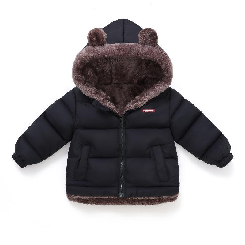 Autumn and Winter New Children's Down Cotton Clothes, Boys and Girls, Medium and Small Children's Cotton Clothes, and Fleece Warm Cotton Jackets