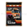 Man Classic Truck Metal Sign Club Bar Bar Cave Club Designs Customize Tin Sign Poster
