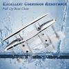 Strong 316 Stainless Steel Boat Dock Cleat Including Rectangular Backing Plate For Firm Installation